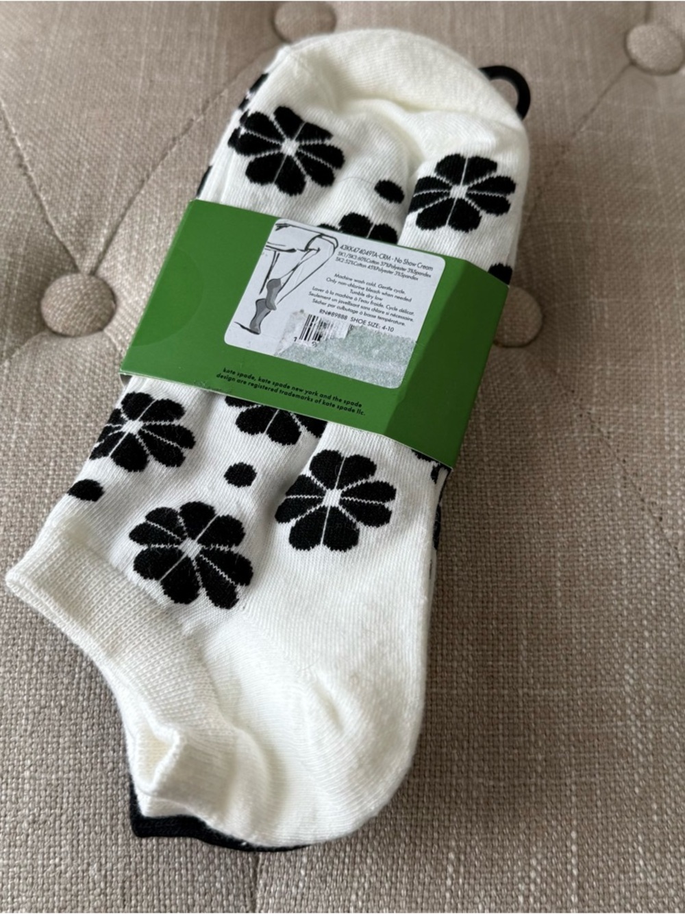 Kate Spade New York No Show Socks – 3 Pair Set - Picture 3 of 4